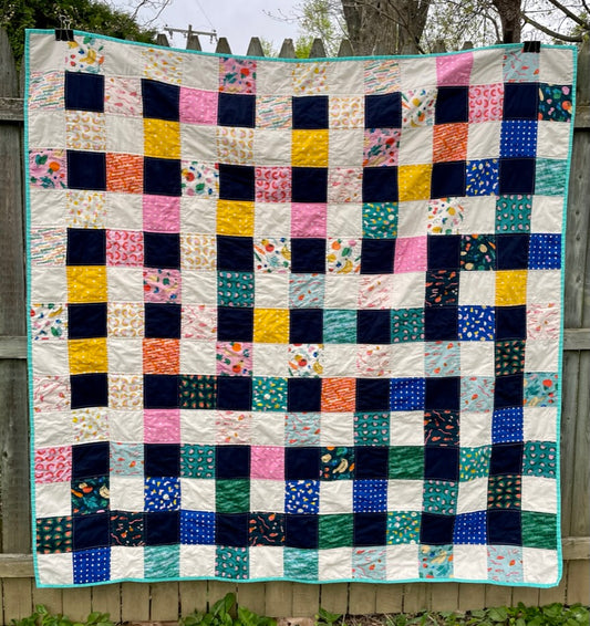 Picnic Quilt in foodie prints