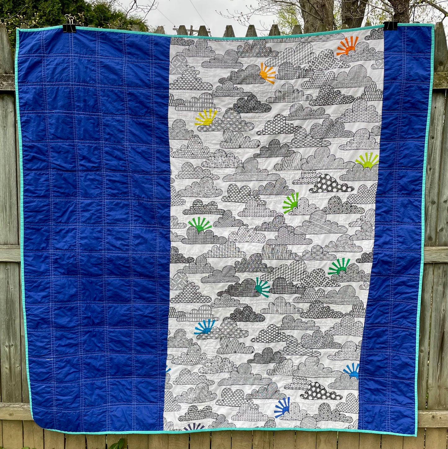 Picnic Quilt in foodie prints