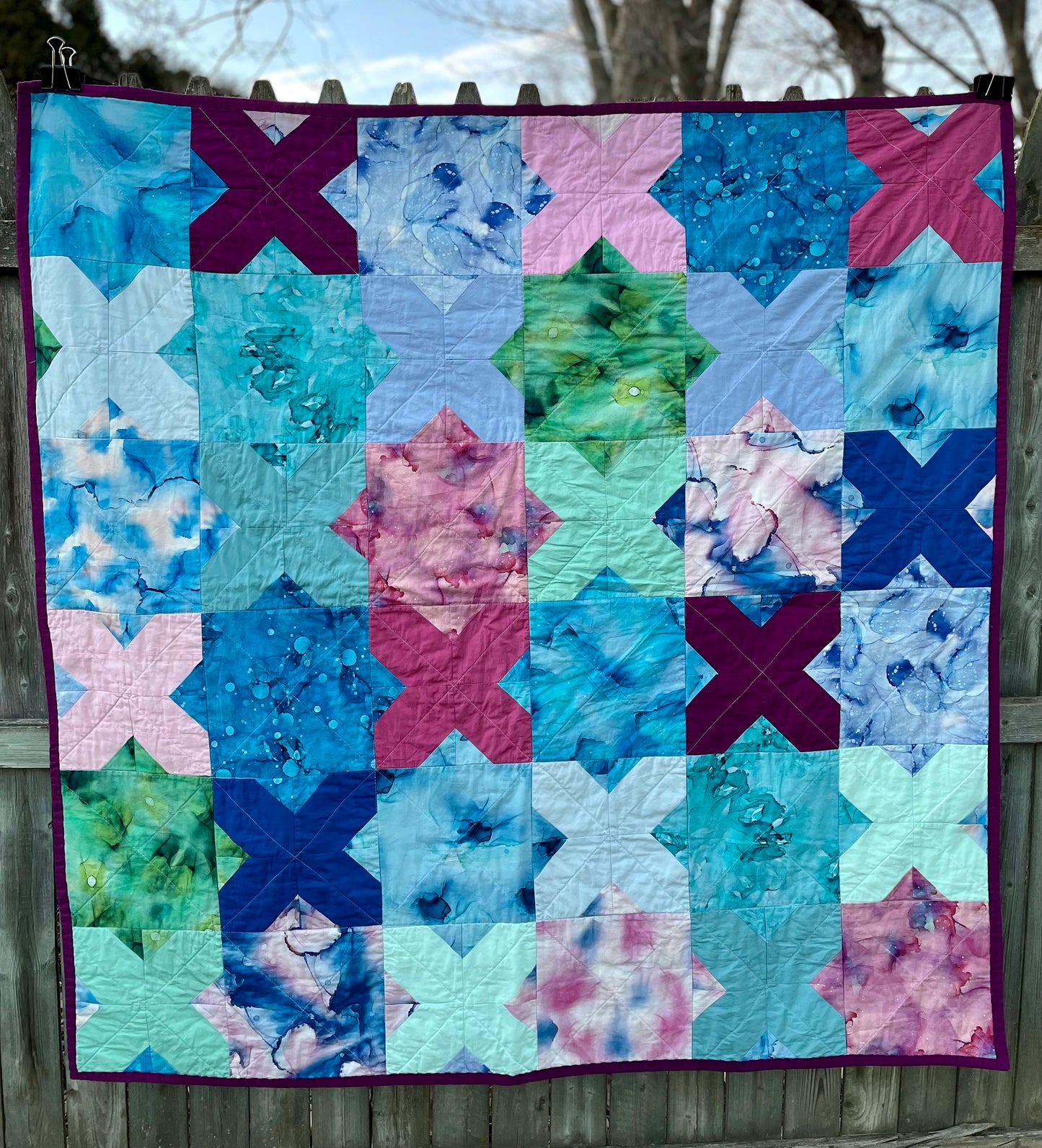 Floored10 Quilt in Watercolor